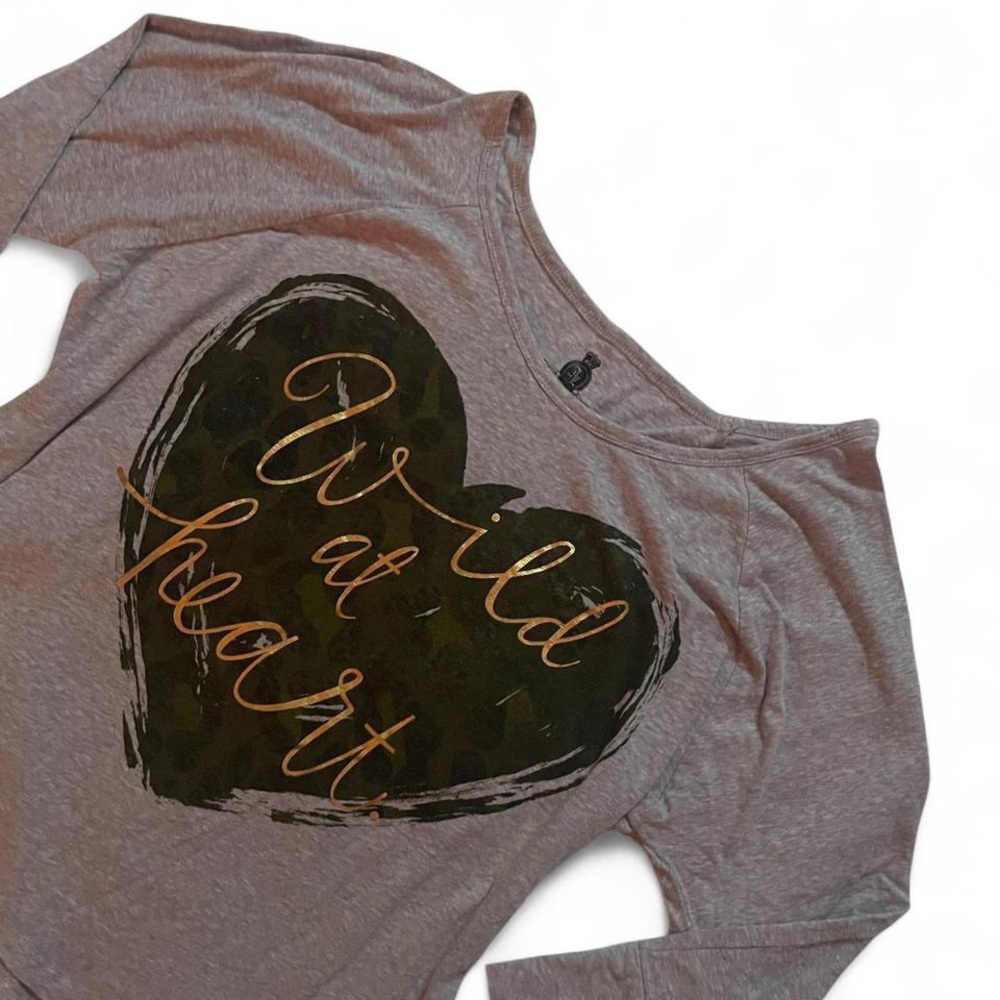 Jerry Leigh • Wild at Heart Camo Grey Long Sleeve • SIZE - XXL